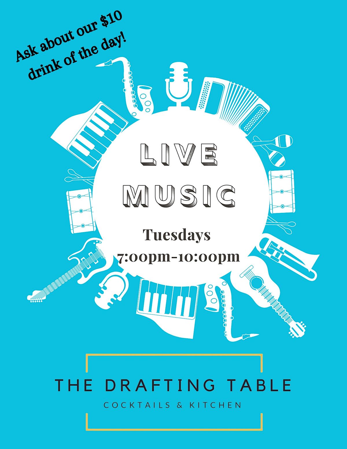Live Music, The Drafting Table Cocktails & Kitchen, Atlanta, September