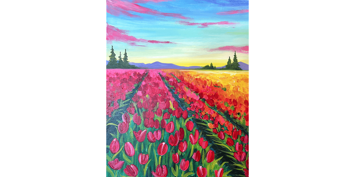 Tranquil Tulips  - Paint and Sip in Phoenix | Classpop!™, 7 January | Event in Gilbert | AllEvents