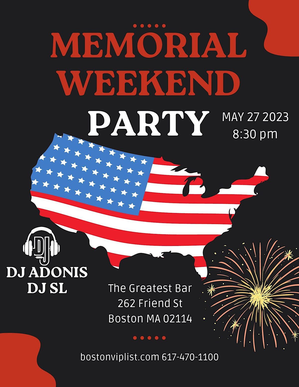 Memorial Day Weekend The Greatest Bar, The Greatest Bar, Boston, May