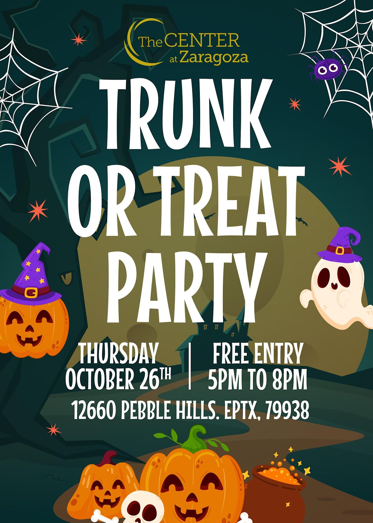 Trunk or Treat at The Center at Zaragoza, Center at Zaragoza, Pebble Hills Boulevard, El Paso
