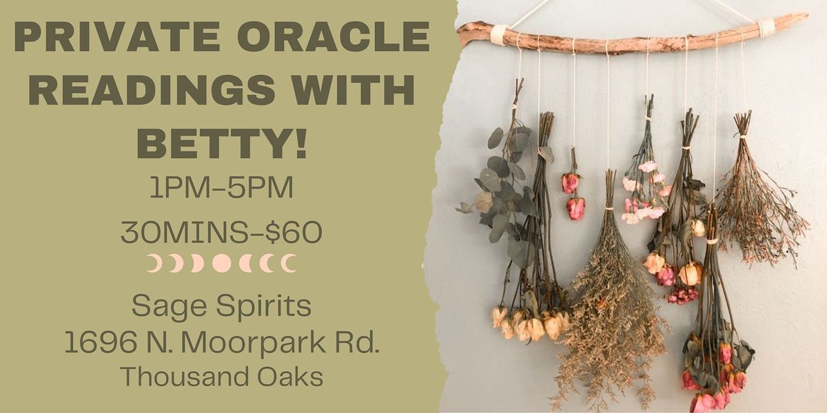 Private Oracle Readings, Sage Spirits, North Moorpark Road, Thousand ...