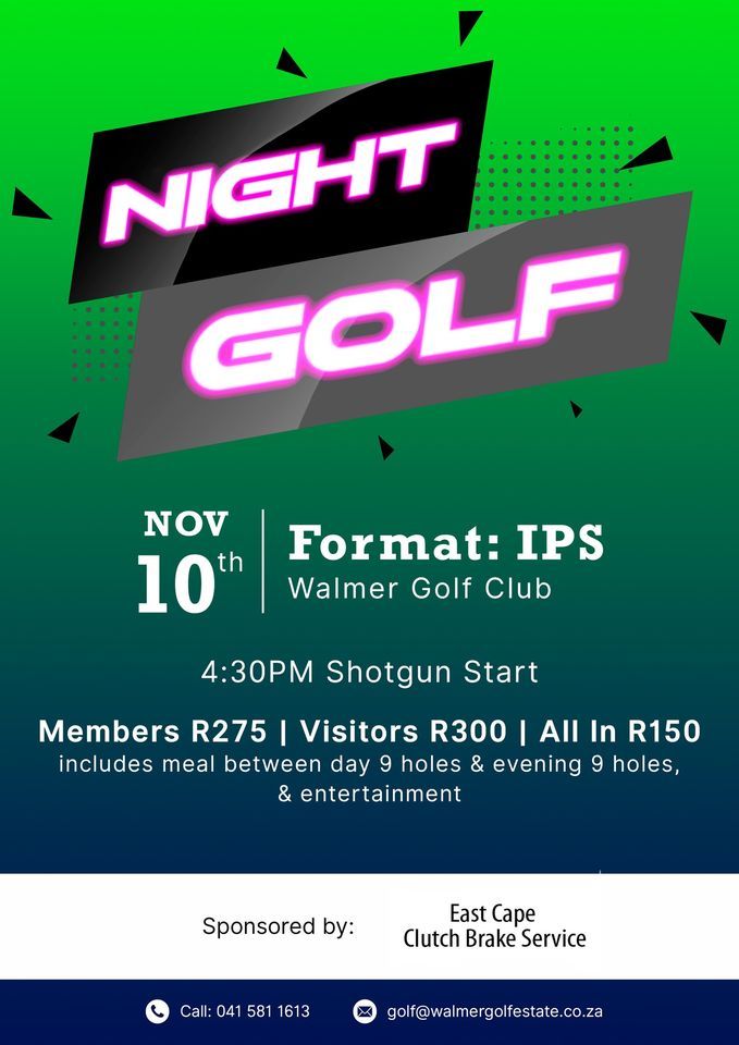 East Cape Clutch Break Night Golf Walmer GOLF CLUB Port Elizabeth east-cape-clutch-break-night-golf-walmer-golf-club-port-elizabeth
