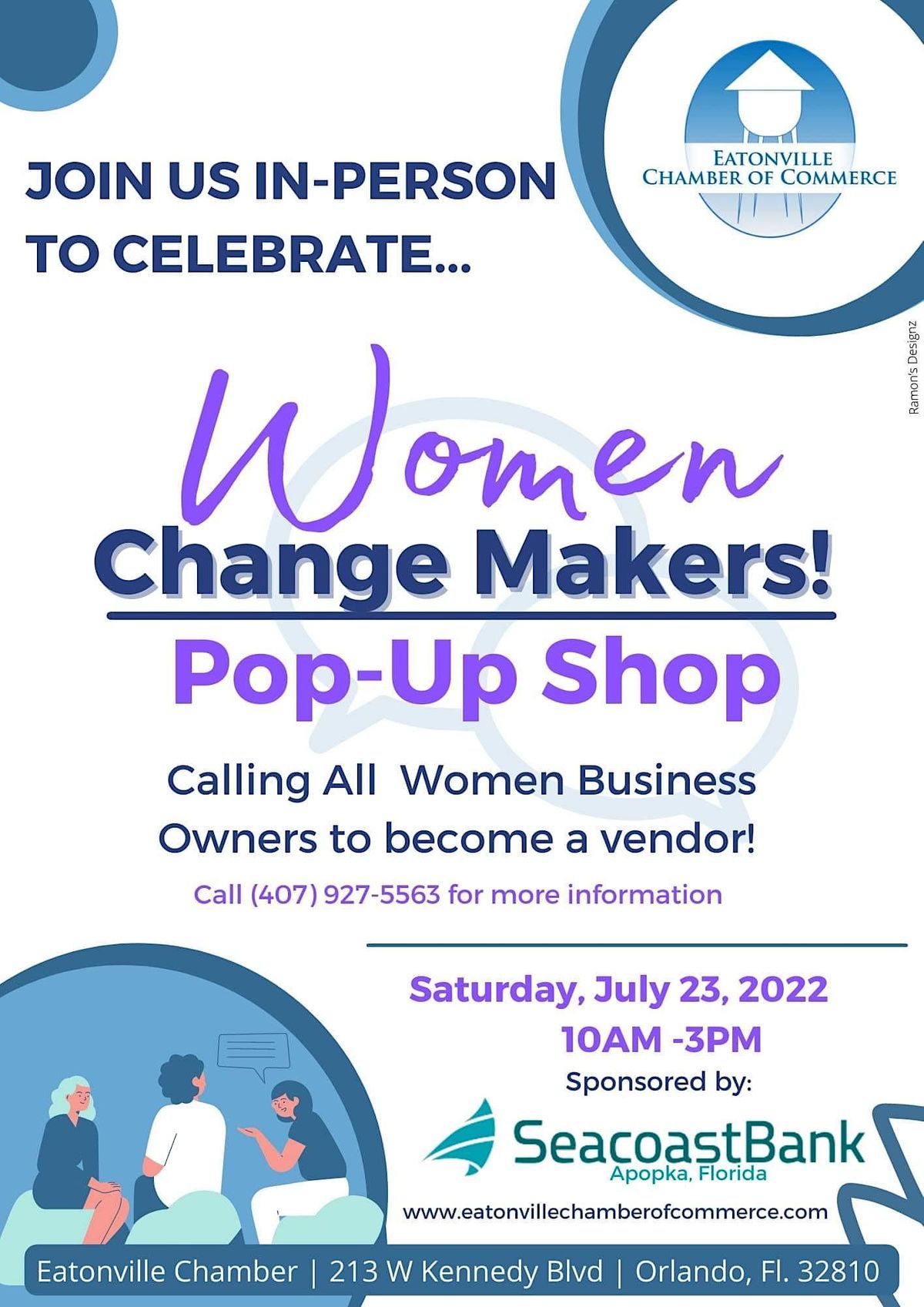 Women Change Makers Pop Up, Eatonville Chamber of Commerce, January 28