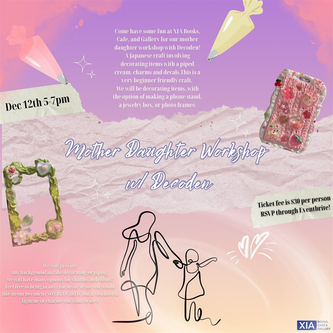 Mother Daughter Workshop w/ Decoden, 12 December | Event in Saint Paul | AllEvents