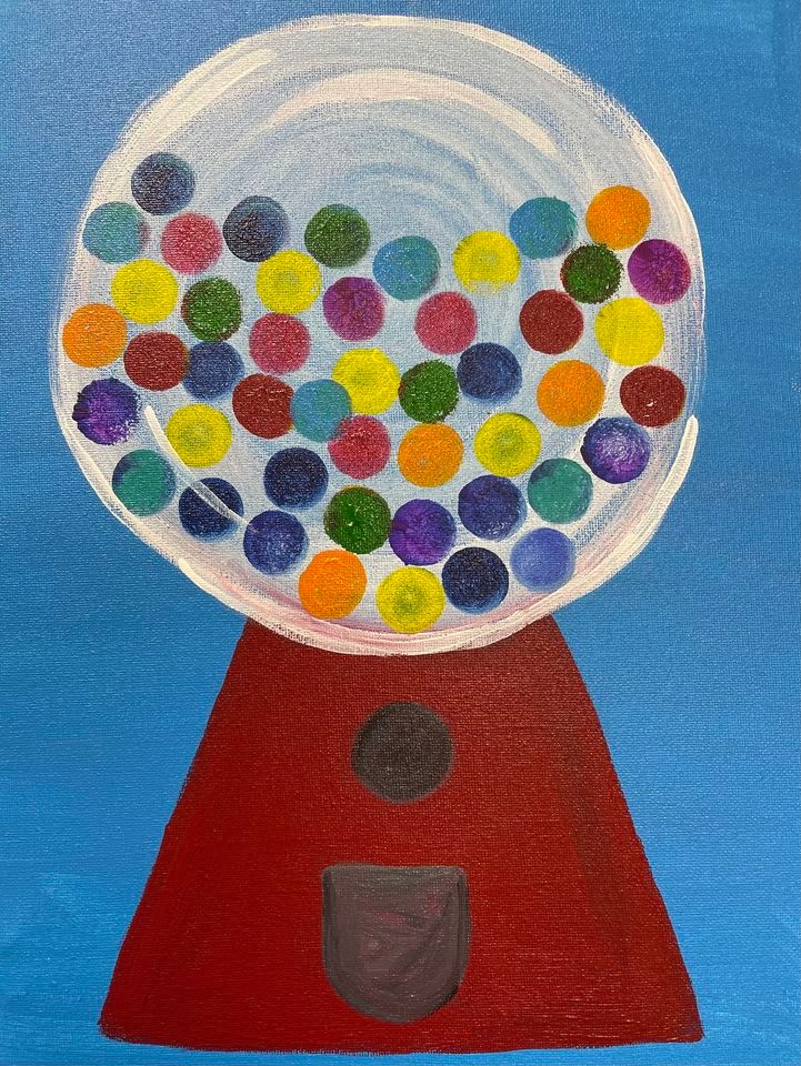 Friday Night Kids Class - Gumball Machine, Courtney's Creative Palette