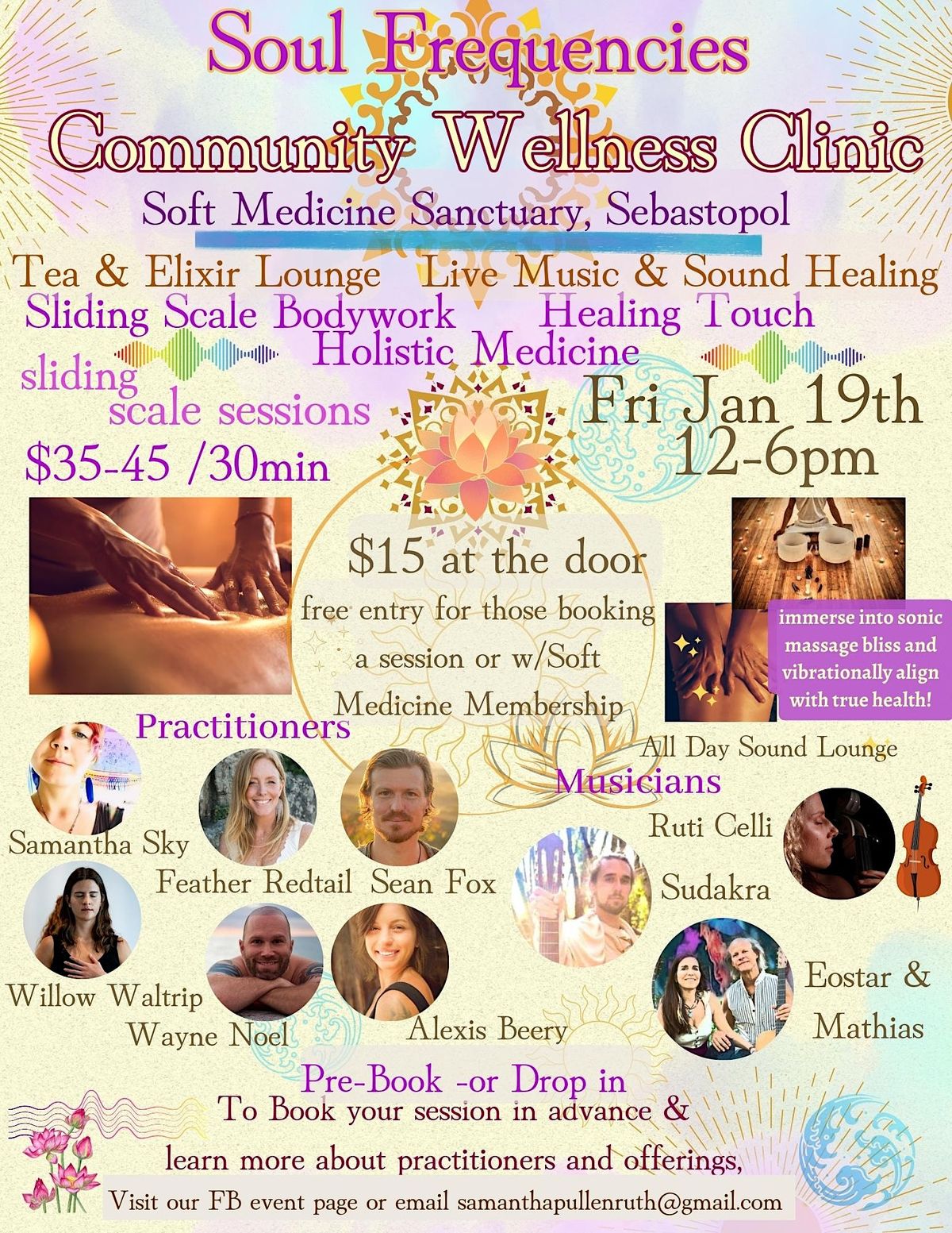 Soul Frequencies Community Wellness Clinic, Soft Medicine Sanctuary