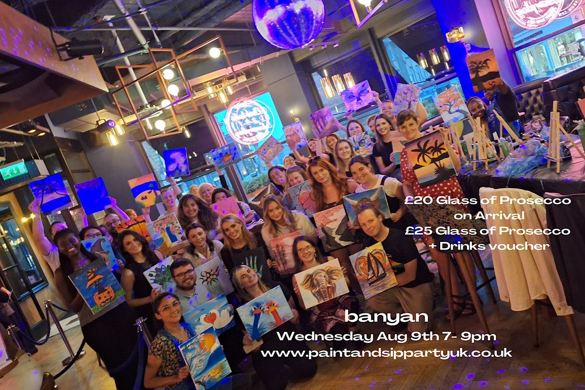 Paint and Sip Party Banyan Newcastle, Banyan Bar & Kitchen, Newcastle
