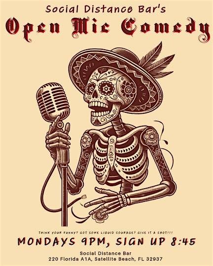 Social Distance Bar’s Open Mic Comedy | Event in Satellite Beach | AllEvents