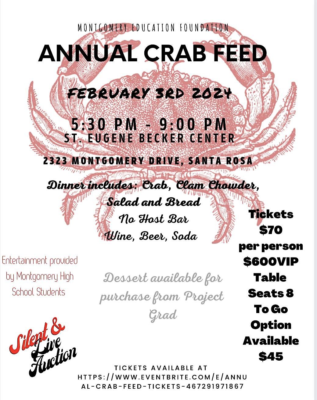 14th Annual Montgomery Education Foundation Crab Feed, Saint Eugene