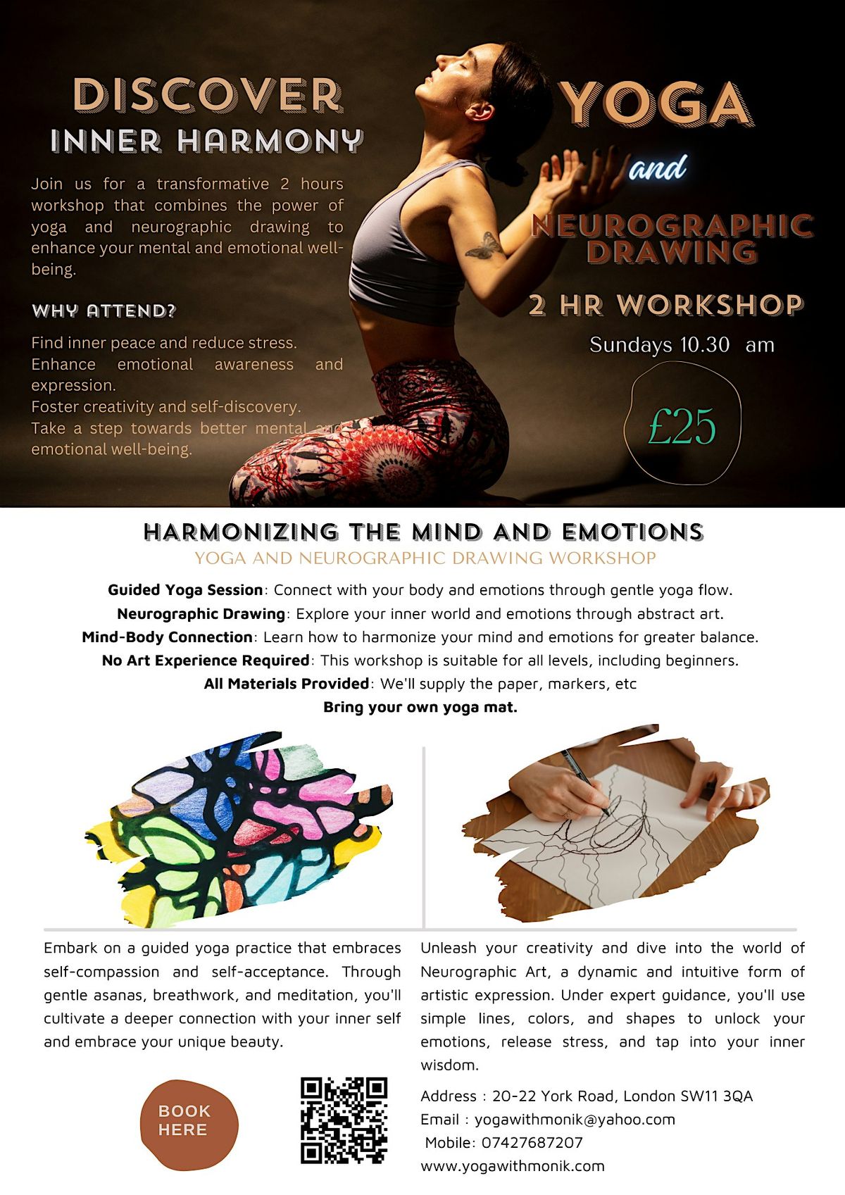 Yoga for wellbeing with Neurographic Drawing Workshop | Event in London | AllEvents