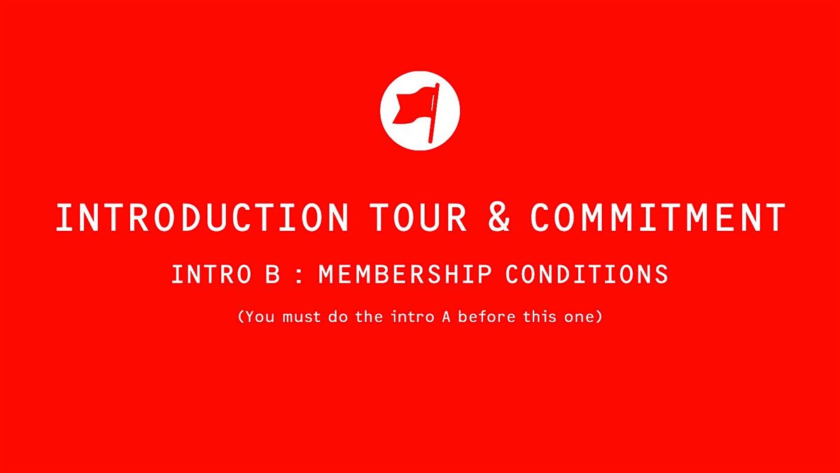 INTRO B | Introduction tour and commitment (ENGLISH) | Event in Montréal | AllEvents