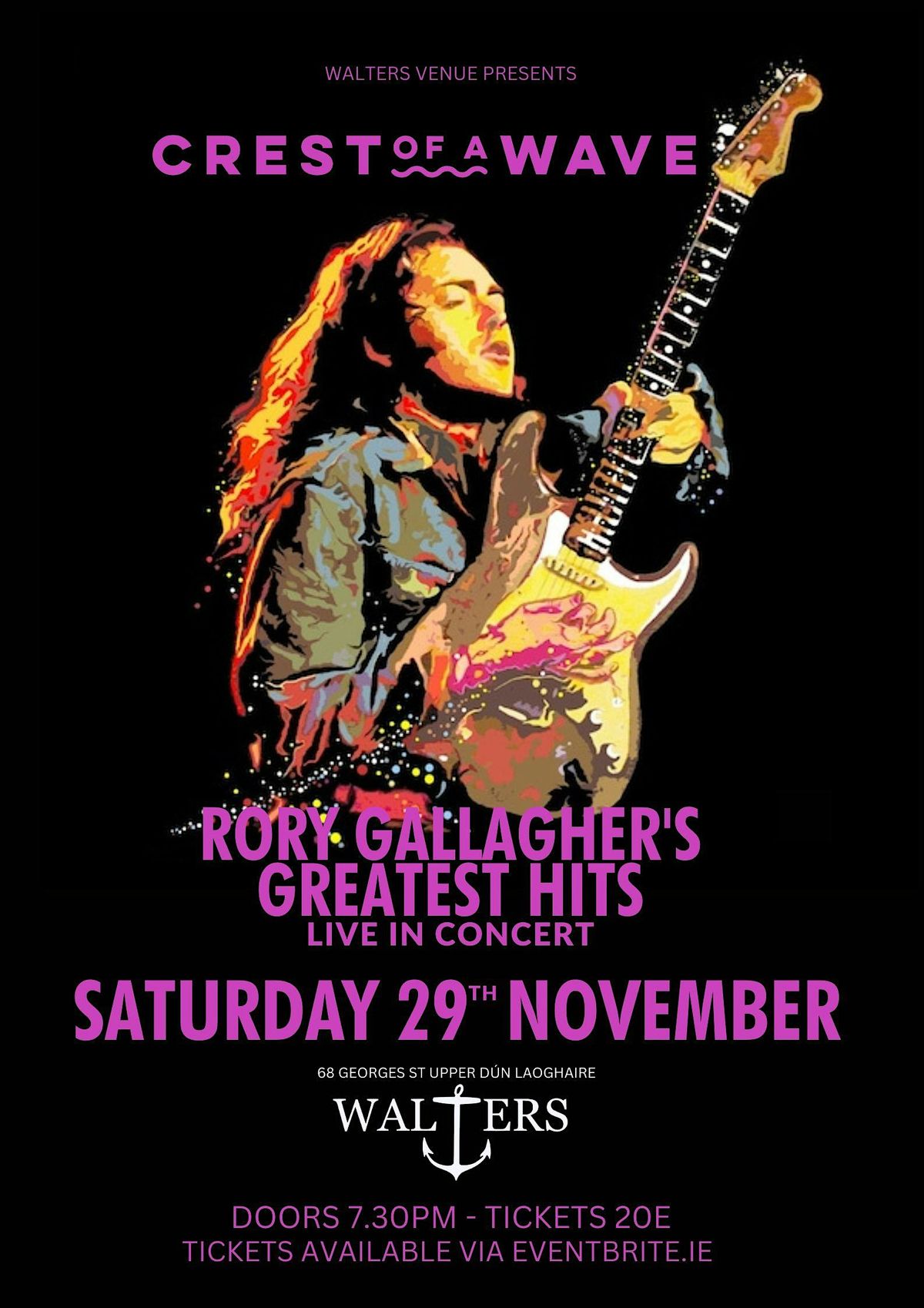 'Crest of a Wave' - Rory Gallagher Tribute show - Live in Concert, 29 November | Event in Dublin | AllEvents