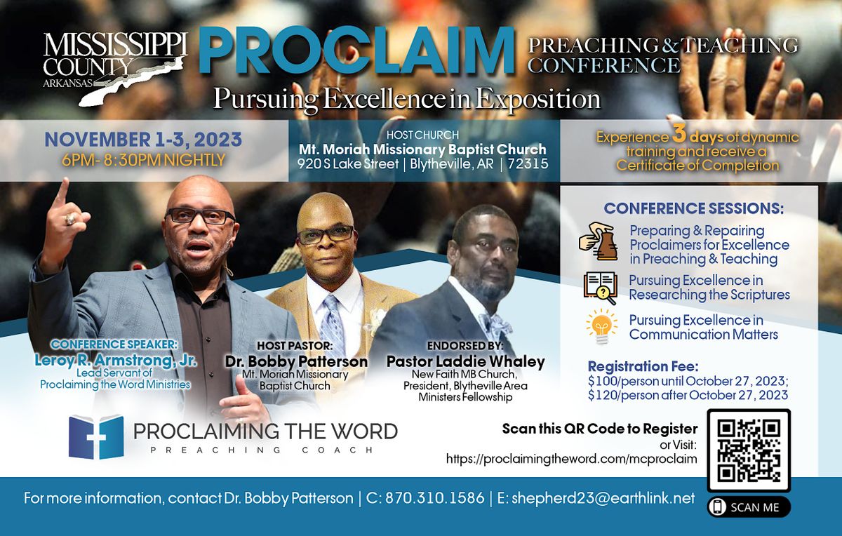 Mississippi County PROCLAIM Preaching & Teaching Conference, 920 South
