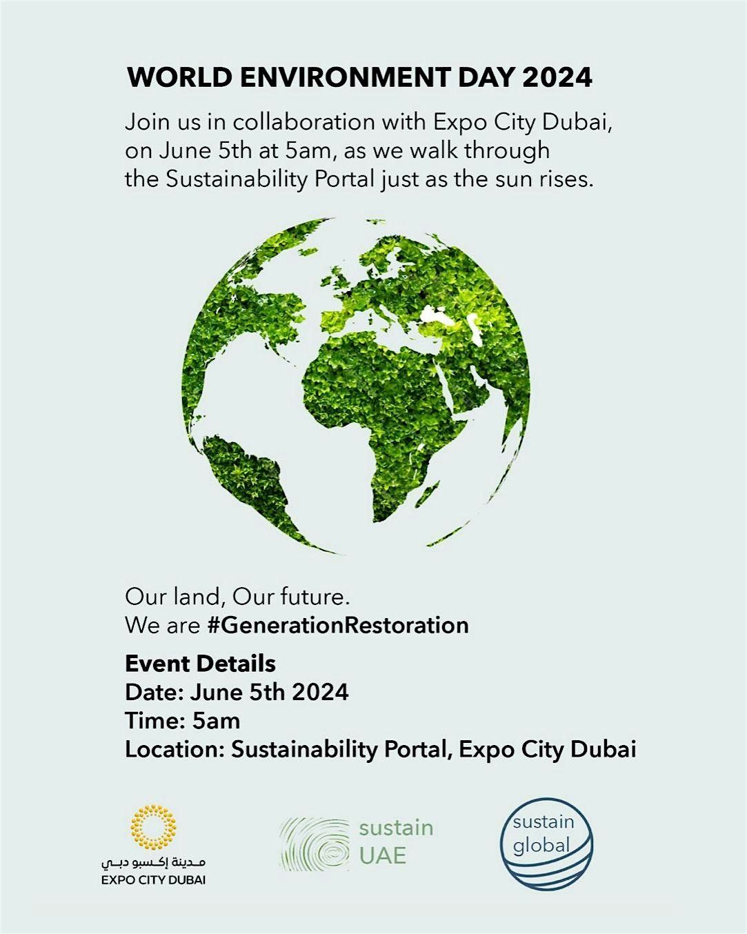 World Environment Day June 5th 2024, Sustainability parking Expo city ...