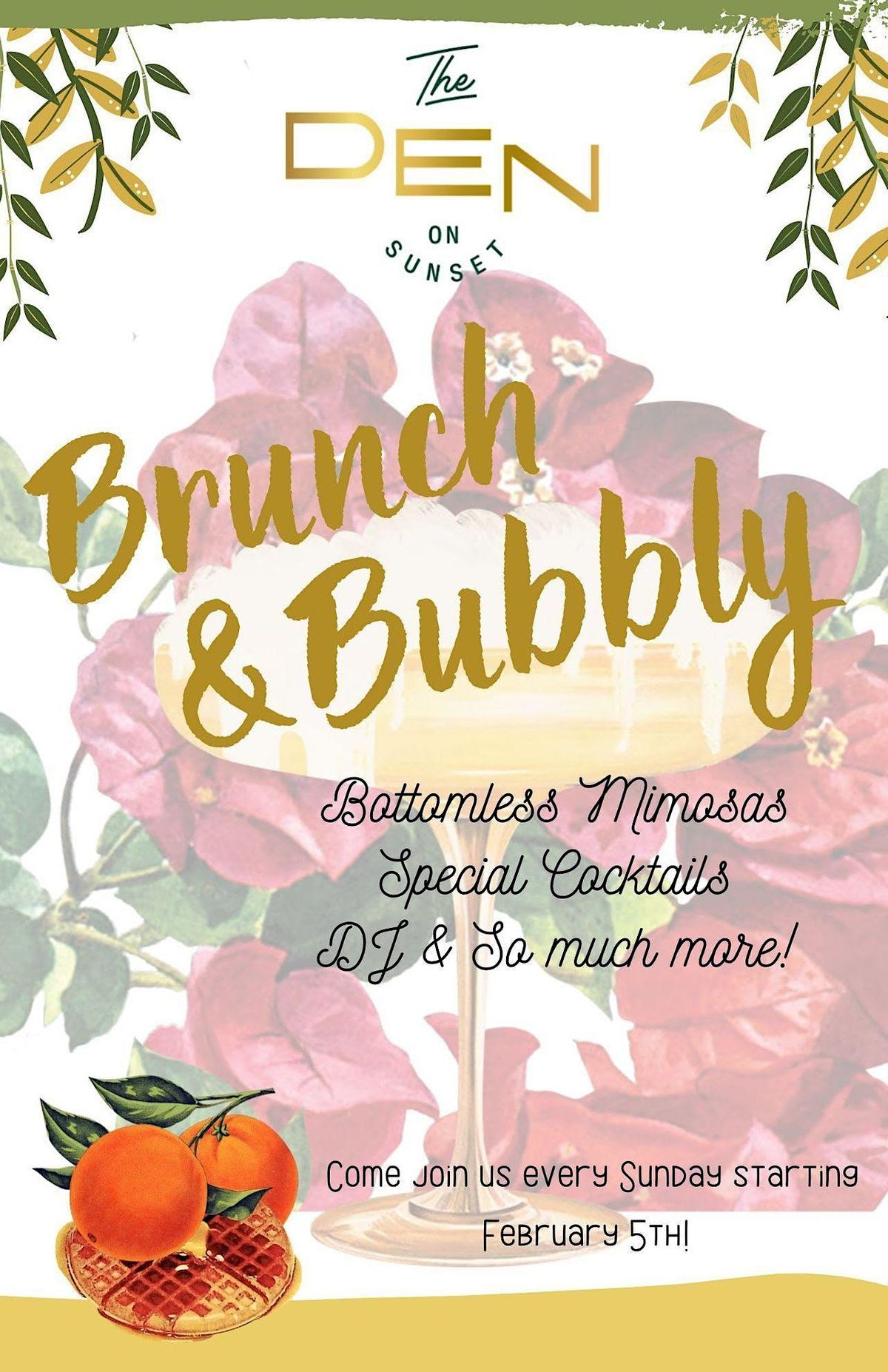 Brunch & Bubbly at The Den | Event in West Hollywood | AllEvents