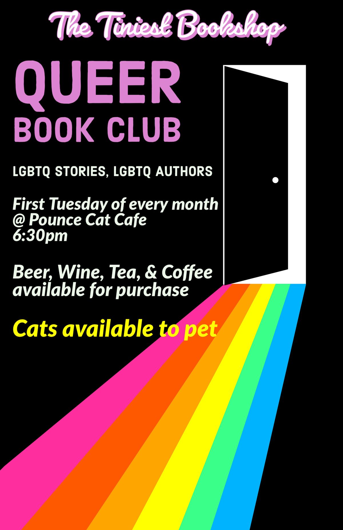 Queer Book Club Pounce Cat Cafe West Broughton Street Savannah GA queer-book-club-pounce-cat-cafe-west-broughton-street-savannah-ga