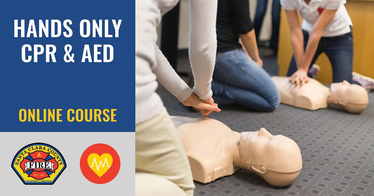 ONLINE: FREE Hands Only CPR & AED Class | Cupertino | 1.5 hrs | 2023, 13 December | Online Event | AllEvents.in