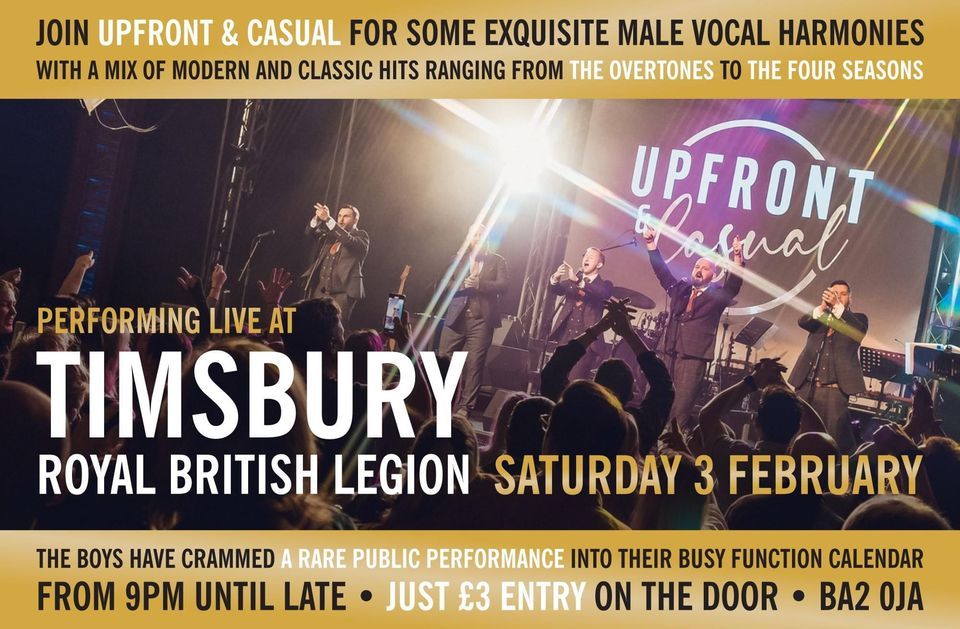 Upfront & Casual Timsbury Royal British Legion, Timsbury Royal