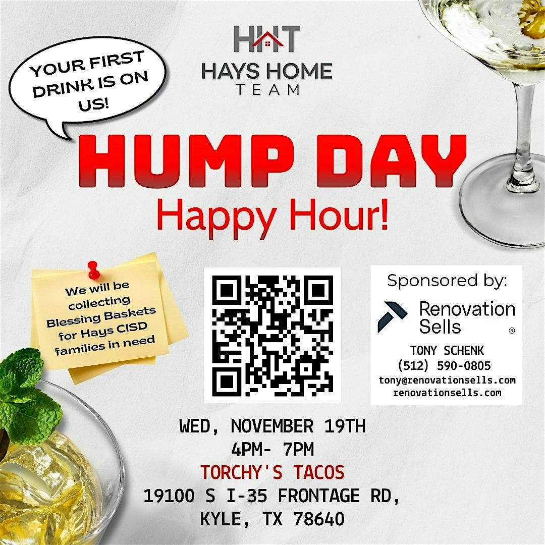 November 2025 Hump Day Happy Hour, 19 November | Event in Kyle | AllEvents