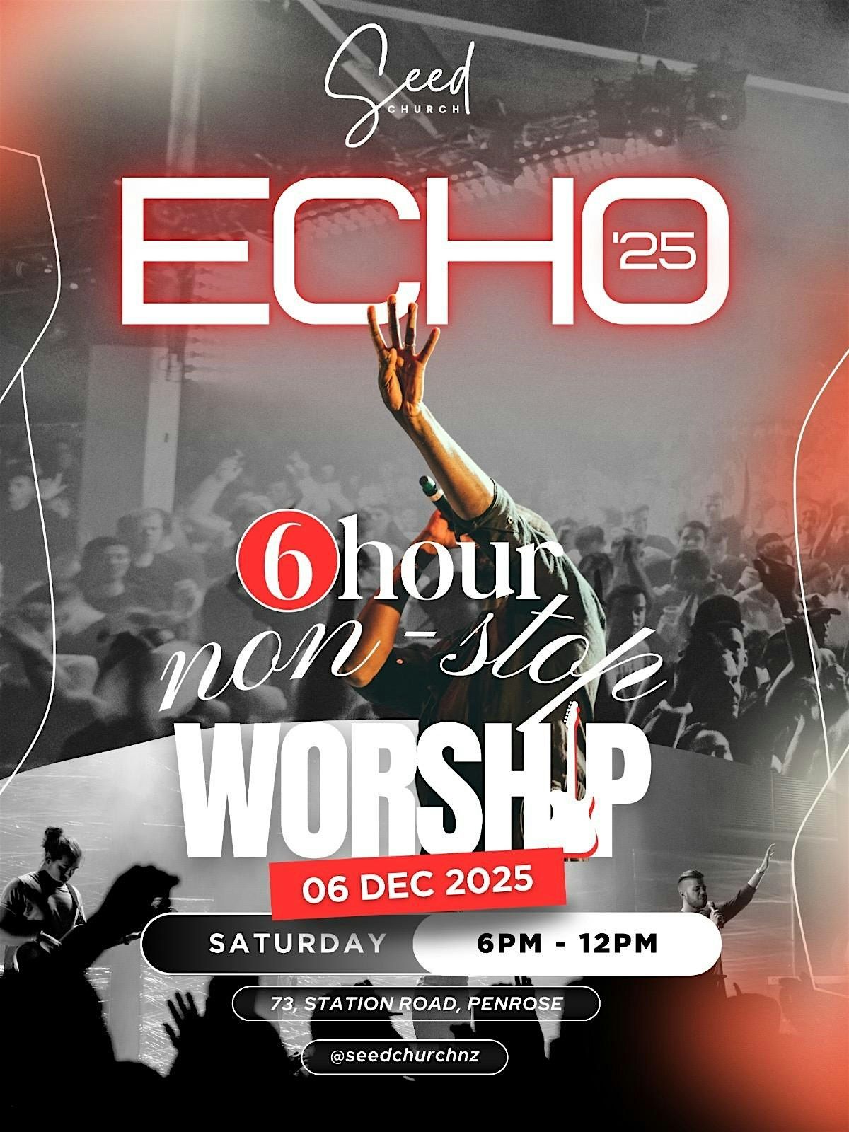 Echo 2025 - 6 hours Non-stop Worship, 6 December | Event in Auckland | AllEvents