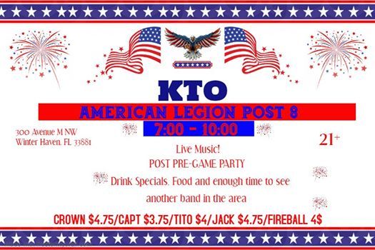 Kto At American Legion Post 8 Winter Haven