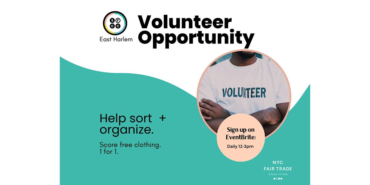 Sat. Volunteer at The Sustainable Fashion Community Center - East Harlem | Event in New York | AllEvents