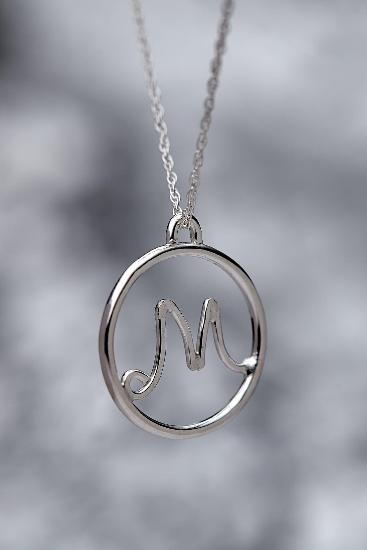 Make a Silver Monogram Pendant Necklace 