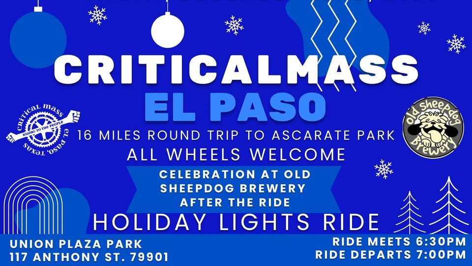 Holiday Lights Tour Criticalmass December Ride, Downtown Farmers