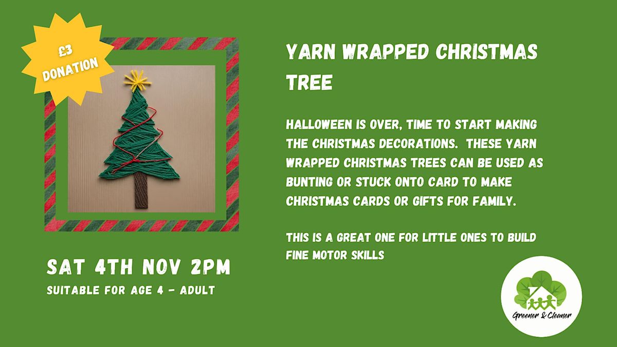 Yarn wrapped Christmas Tree, The Glades, Bromley, Plaistow, Bromley