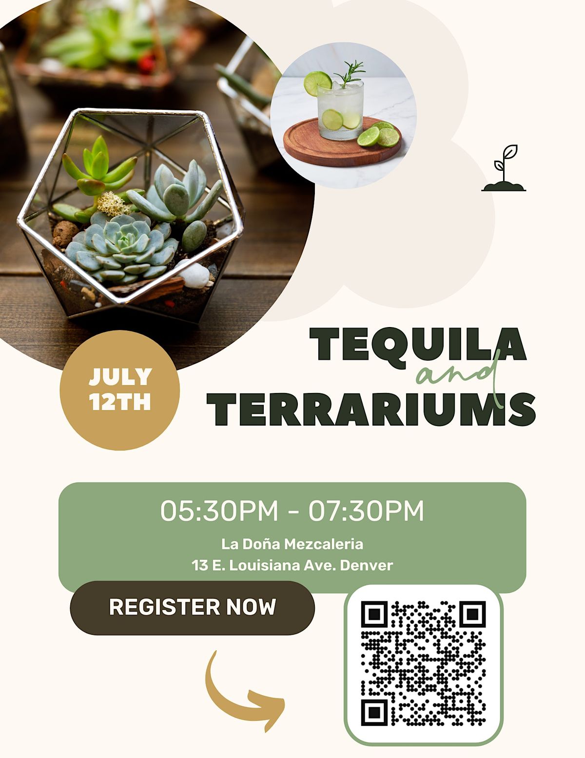 Tequila & Terrariums, La Doña Mezcaleria, Denver, 12 July 2023