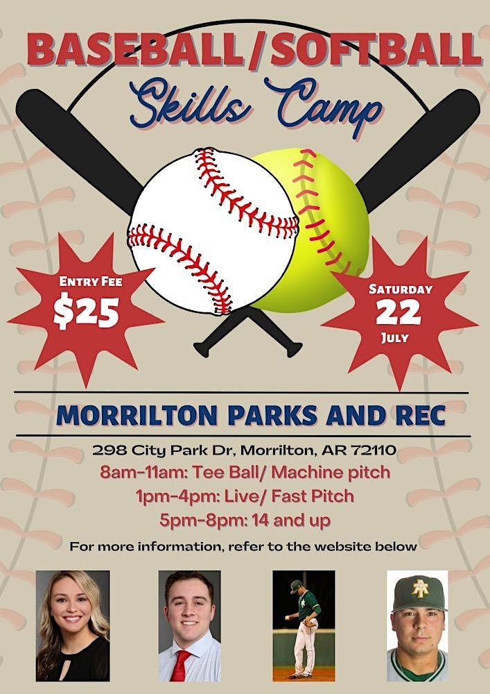 Baseball/ Softball Skills Camp, Morrilton Parks and Recreation Field 1