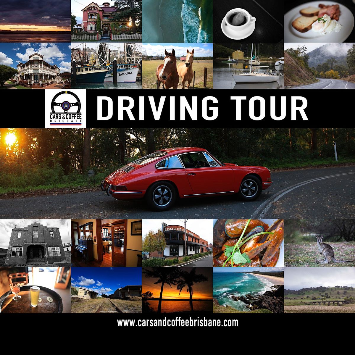 Cars & Coffee Brisbane Driving Tour, Turbo Drive, Coorparoo, 15 March