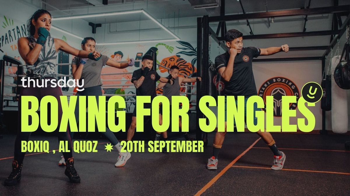 THURSDAY BOXING CLASS | BOXIQ | AL QUOZ, BoxiQ, Dubai, 20 September ...