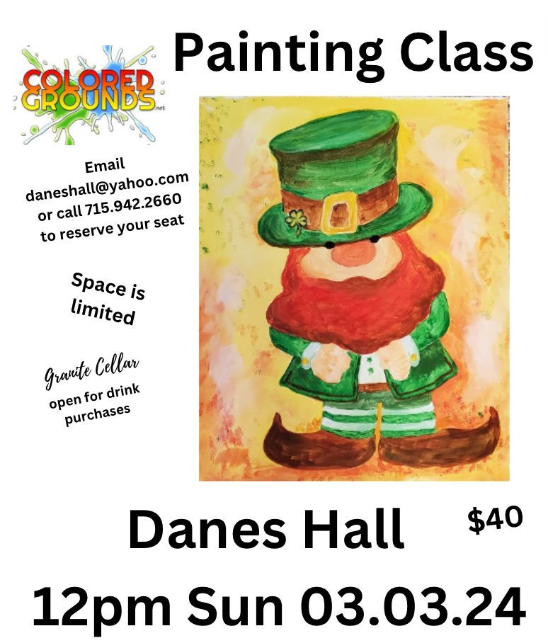 Painting Class, Waupaca Danes Hall, March 3 2024 AllEvents.in