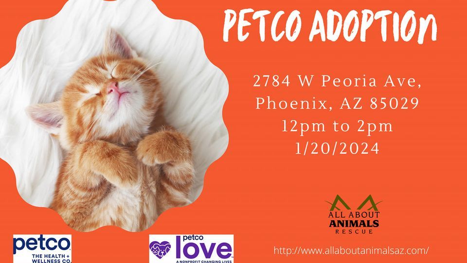 Petco Adoption Event, Petco Metro, Peoria, January 20 2025 AllEvents.in