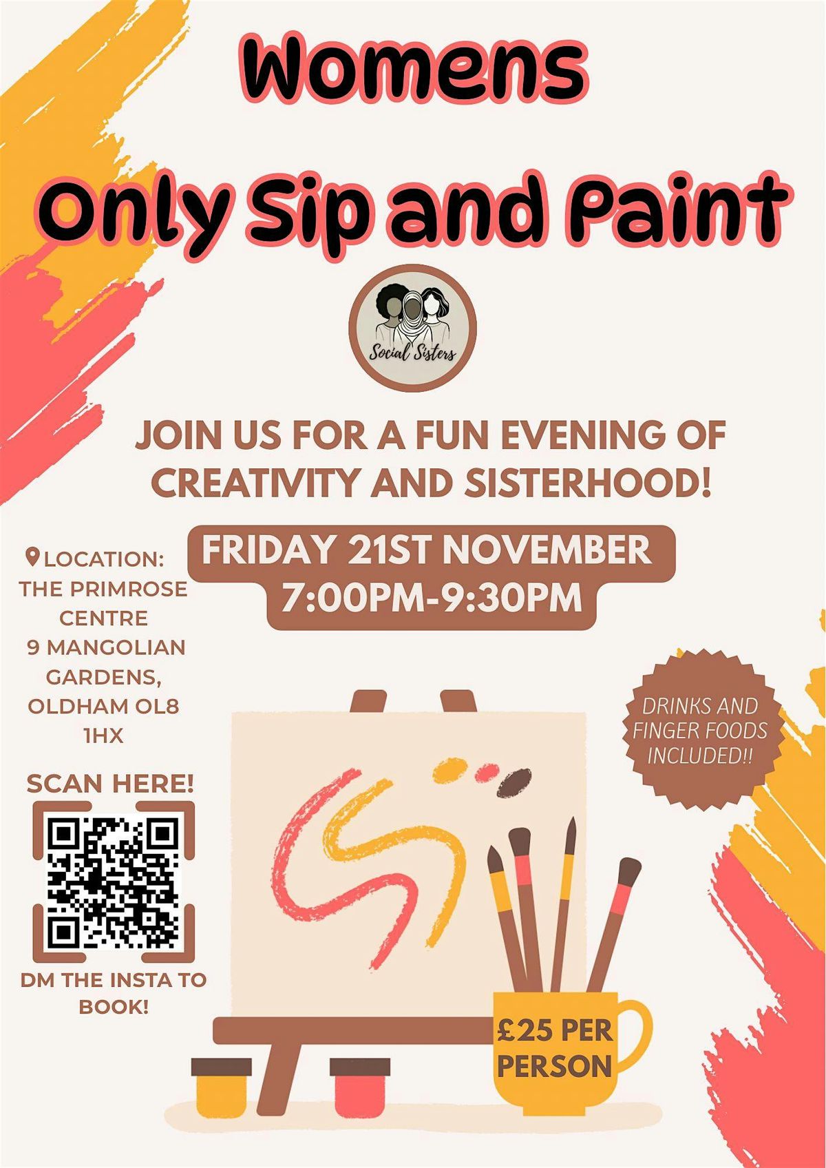 Women's Only Sip & Paint, 21 November | Event in Oldham | AllEvents