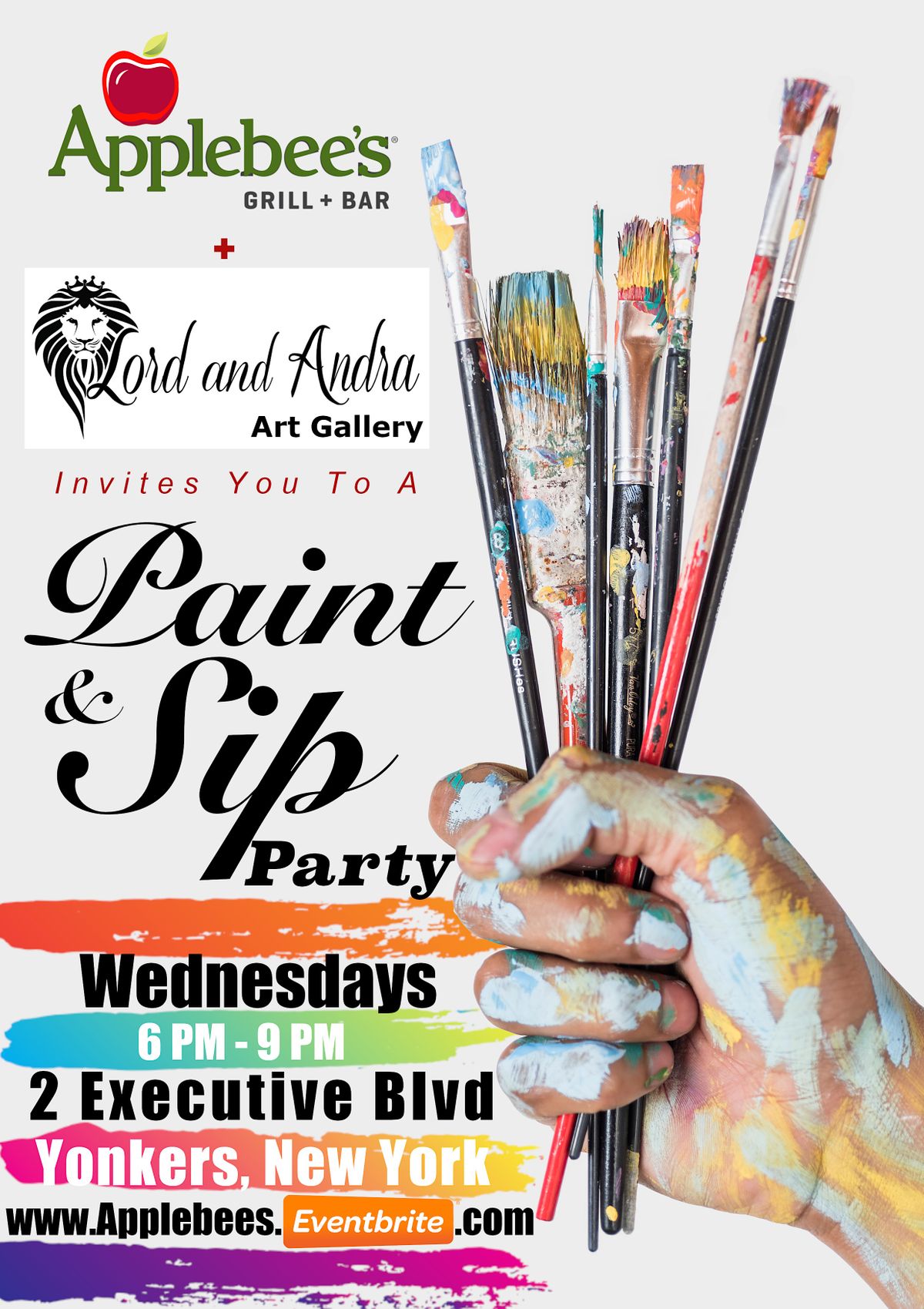 Yonkers SIP AND PAINT PARTY Applebees, 2 Executive Blvd, Yonkers