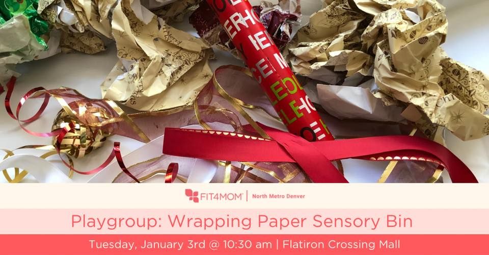 Playgroup Wrapping Paper Sensory Bin, FlatIron Crossing (1 West