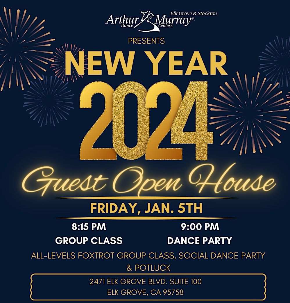 New Year 2025 Guest Open House, Arthur Murray Dance Studio of Elk Grove, January 5 2025
