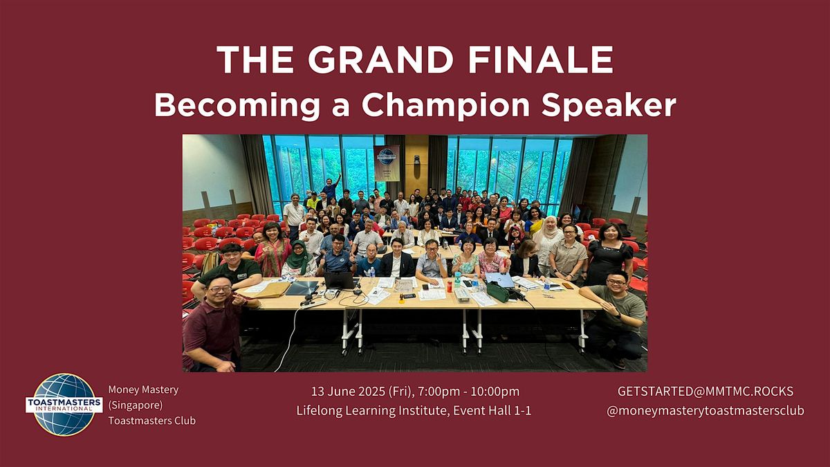 Public Speaking Masterclass: Becoming a Champion Speaker, 13 June | Event in Paya Lebar | AllEvents