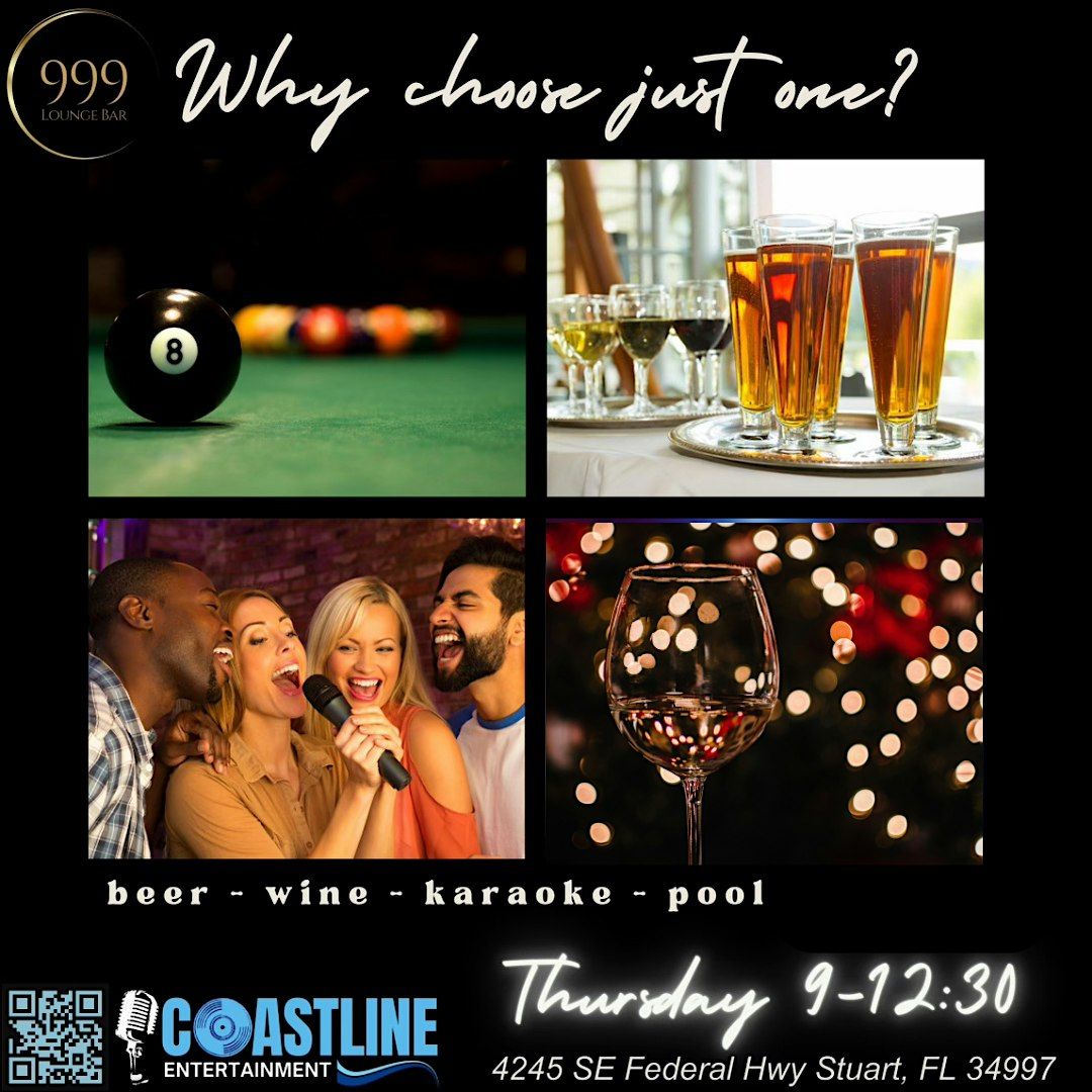 THURSDAY NIGHT KARAOKE STUART, FL 999 LOUNGE AND BAR W/ MIKE BADER