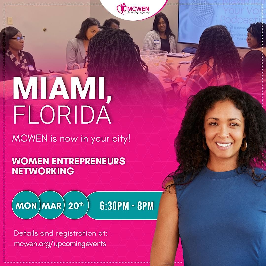 Women Entrepreneurs Networking Miami, FL, Green Executive Offices