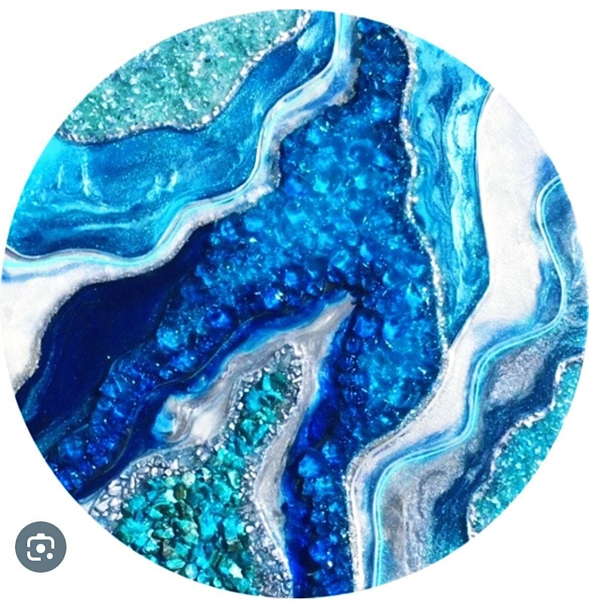 Art class. Resin art class. Ocean on a board. We will make a resin art
