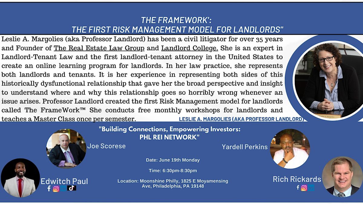 The FrameWork The First Risk Management Model For Landlords", The