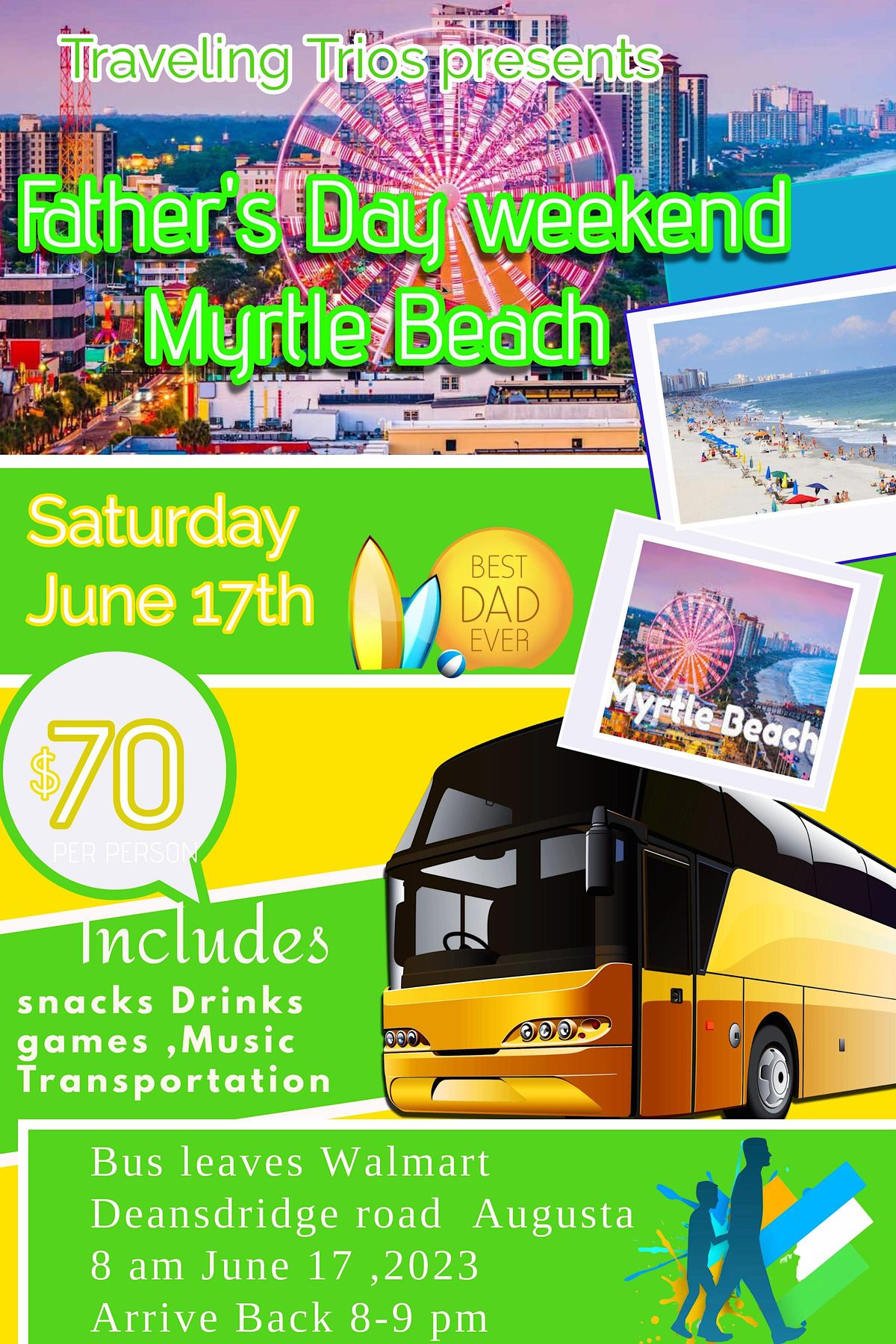 Fathers Day Weekend At Myrtle Beach Bus Trip Myrtle Beach Boardwalk