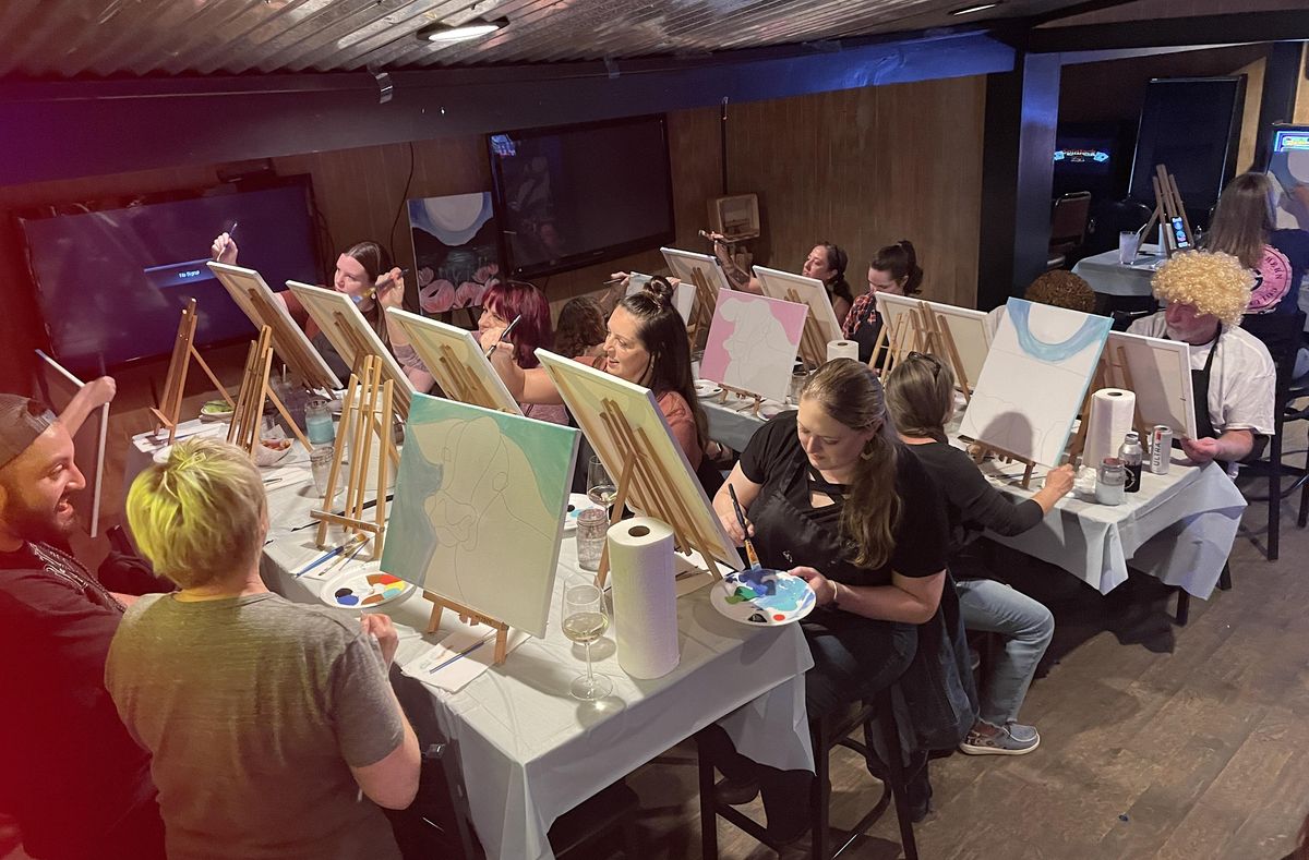 Paint and Sip Night at Pine Tree Tavern WinstonSalem, Pine Tree Tavern