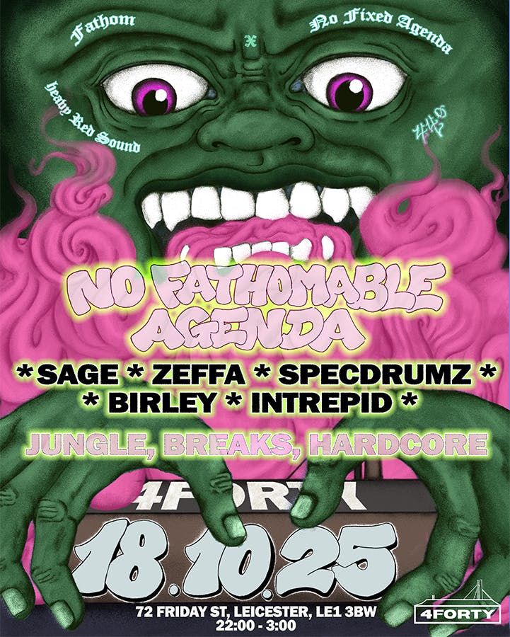 NO FIXED AGENDA X FATHOM, 18 October | Event in Leicester | AllEvents