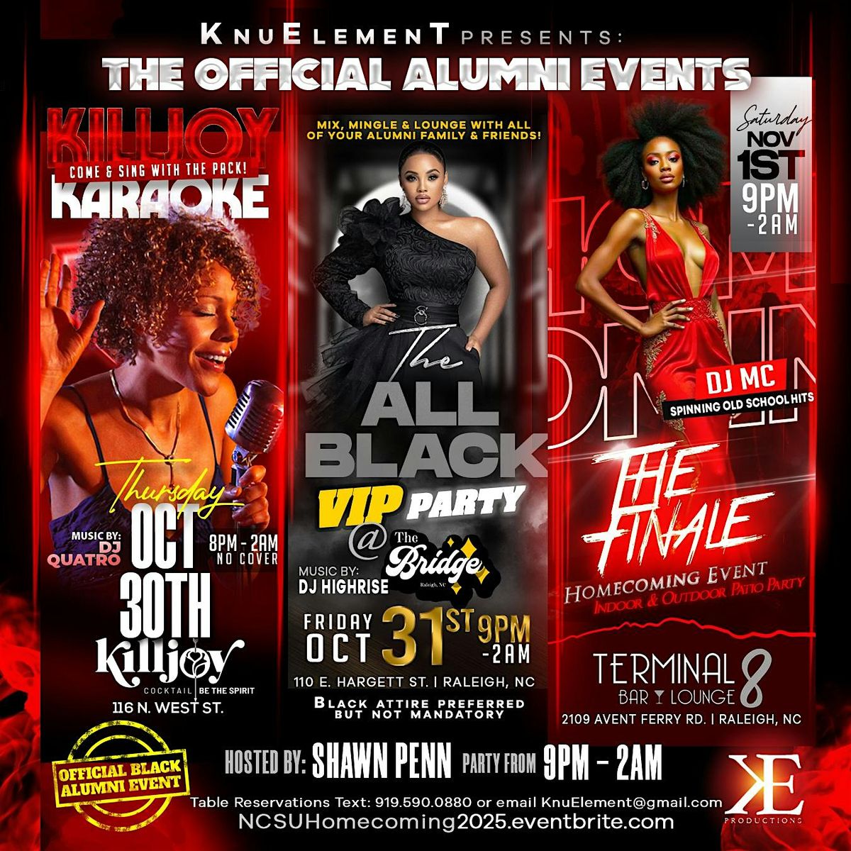 NCSU HOMECOMING 2025 || Official Black Alumni Events || Weekend Lineup!, 30 October | Event in Raleigh | AllEvents