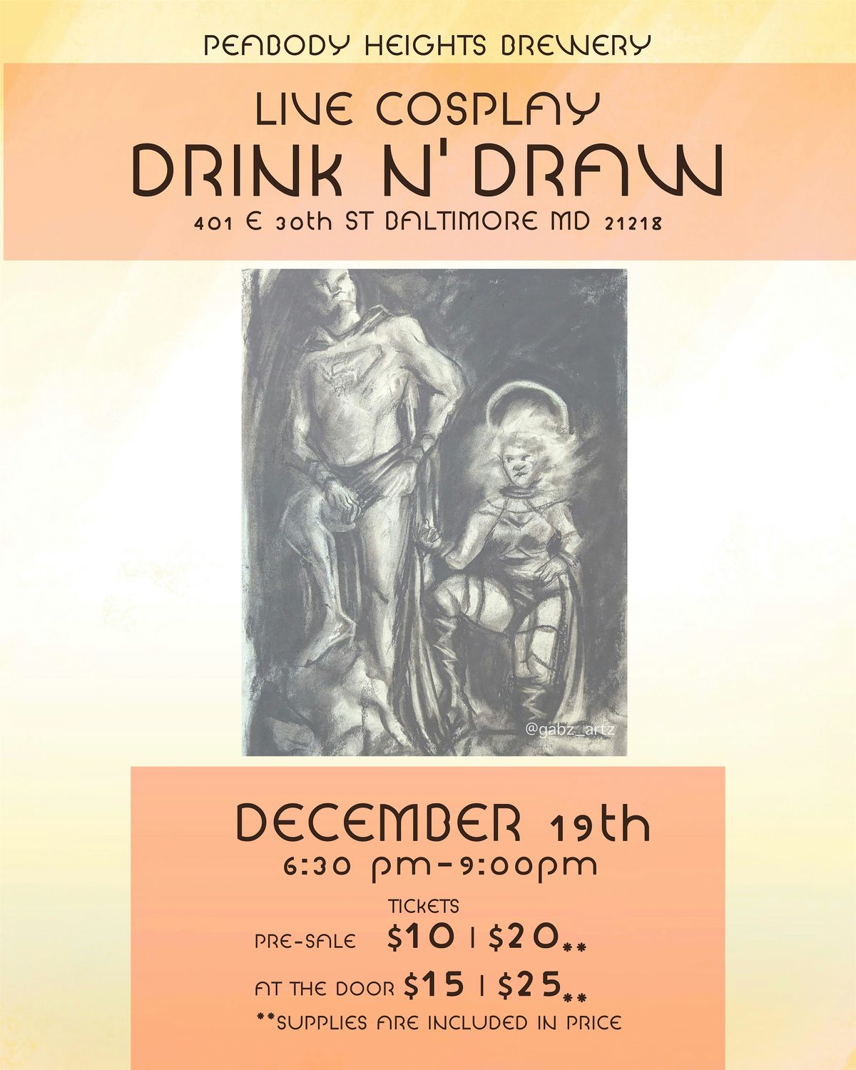 Cosplay Drink N' Draw (Ignis), 19 December | Event in Baltimore | AllEvents