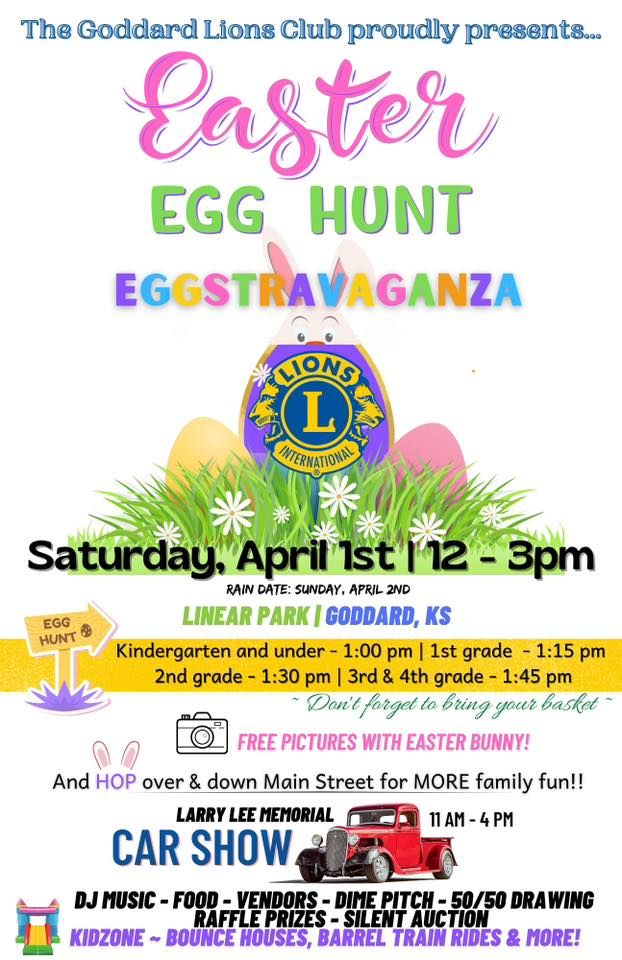Goddard Easter Egg Hunt Eggstravaganza, Goddard Linear Park, April 1